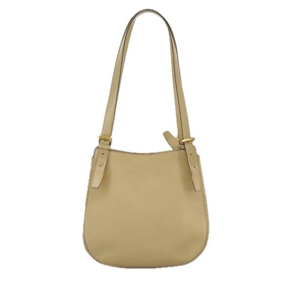 CELINE Shoulder Bag Leather Beige - Picture 2 of 13